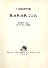 F. Bordewijk - Karakter