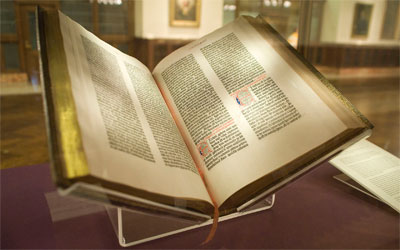 New York (Gutenbergbijbel in New York Public Library)
