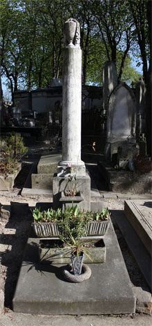 Père Lachaise Begraven Schrijvers (Graf van Gérard de Nerval)