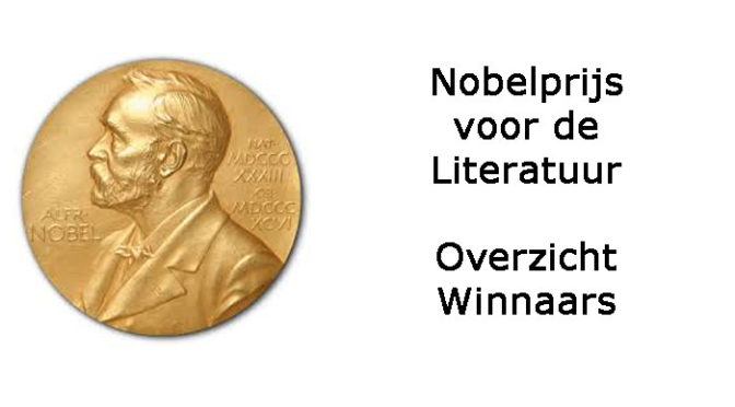 Nobelprijs voor de Literatuur winnaars schrijvers schrijfsters