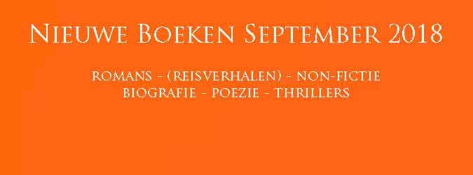Nieuwe Boeken September 2018