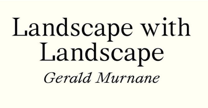 Landscape with Lanscape Gerald Murnane Book from 1985 with Stories