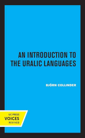 Björn Collinder An Introduction to the Uralic Languages book
