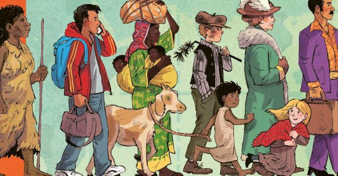 Onderweg Aimée de Jongh & Tina De Gendt kinderboek over migraties die de wereld veranderden