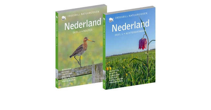 Crossbill Natuurgids Nederland deel 1 en 2 wandel- en fietsroutes in de Nederlandse natuur